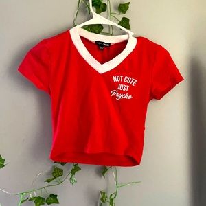 Not Cute Just Physco Fashionnova top